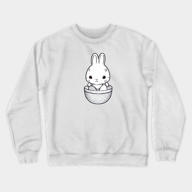 Easter egg basket bunny Crewneck Sweatshirt by stkUA